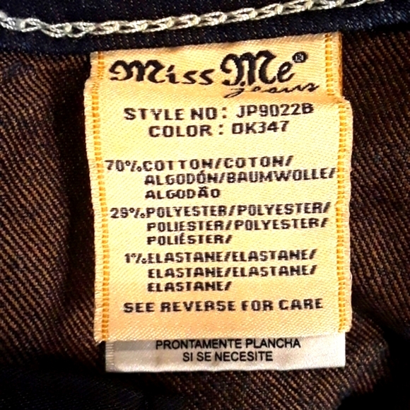 "Miss Me" Signature Bootcut Jeans.👖👢 Womens Size: W30x34L - Picture 7 of 7